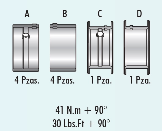 COJINETES DE BANCADA MORESA